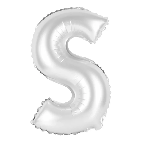Litera S z alfabetu angielskiego (chrom) — Zdjęcie stockowe