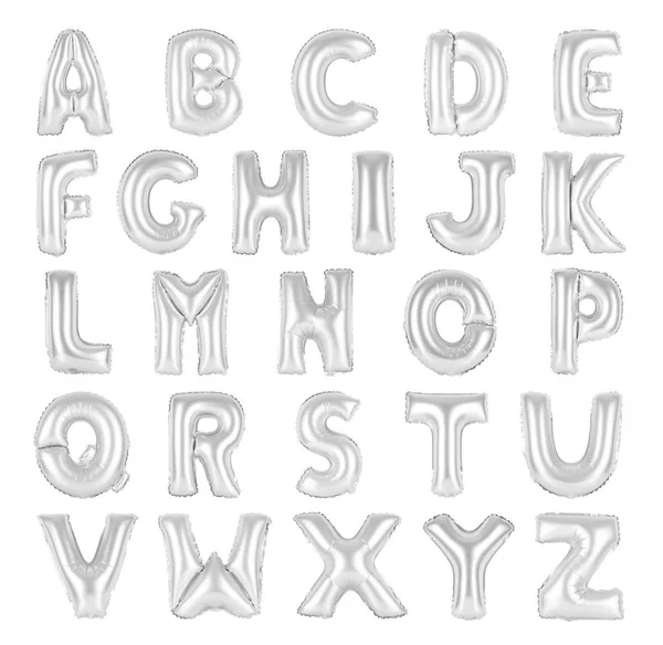 英語のアルファベットのクロム色 — ストック写真
