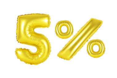 beş yüzde 5'i (altın balonları)