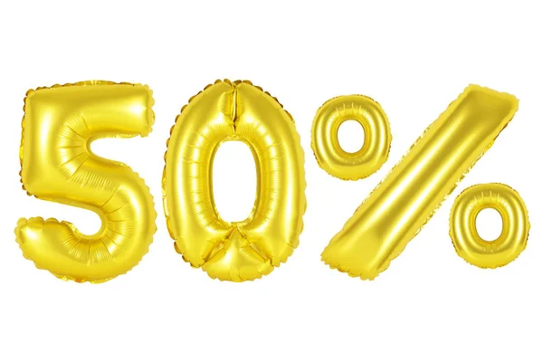 50% da palloncini (dorati ) — Foto Stock