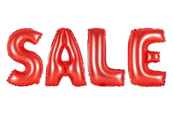 Sale in english alphabet from red balloons — Stock Photo, Image