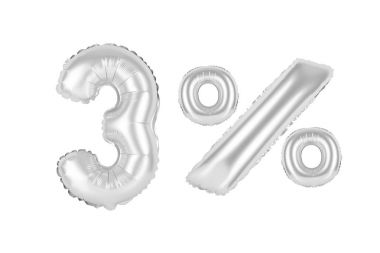 Balonlar Krom (gri yüzde üç 3)