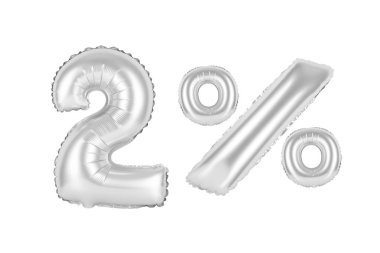 Balonlar Krom (gri 2 yüzde iki)