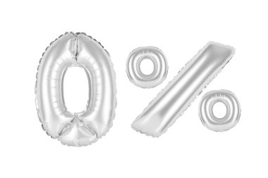 Balonlar Krom (gri yüzde sıfır 0)