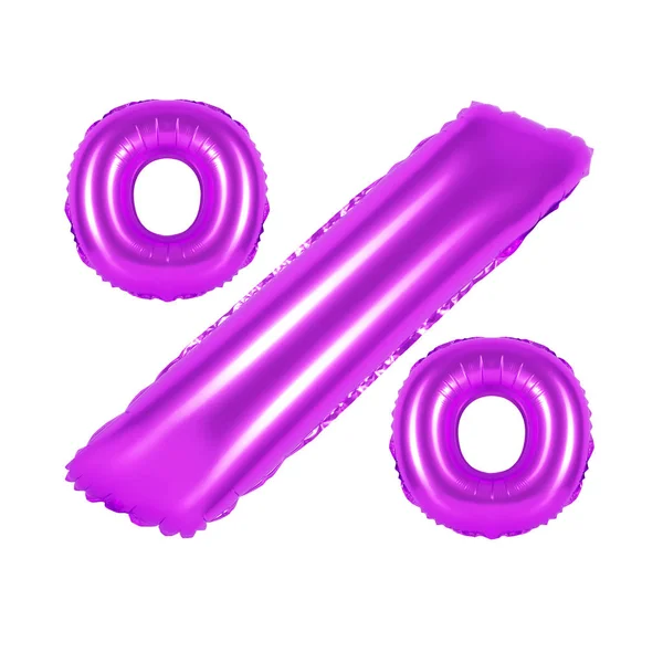 Процент от шаров фиолетовый — стоковое фото