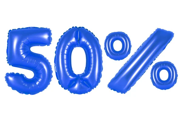 50 % de ballons bleu foncé — Photo