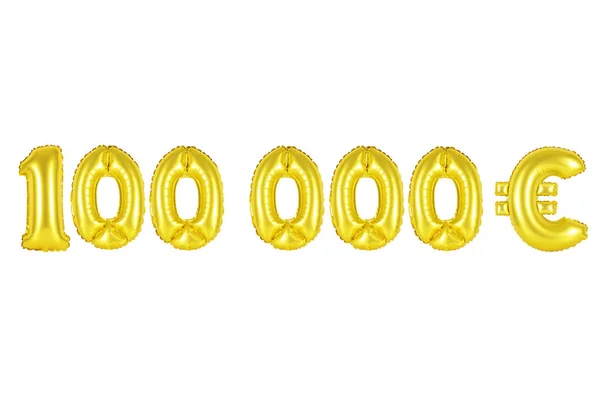 Centomila euro, colore oro — Foto Stock