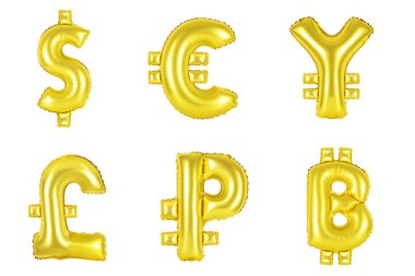 money and currency, gold color clipart