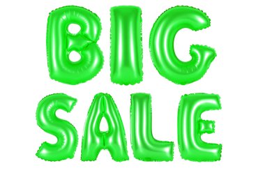 büyük satış, yeşil renk
