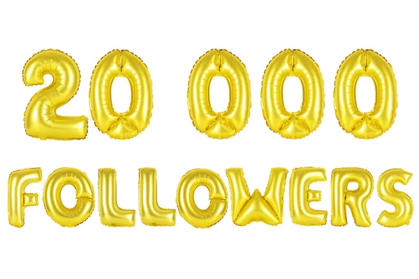 Yirmi bin takipçileri, altın renk