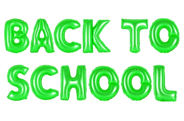 Back to school, green color — Stock Photo, Image