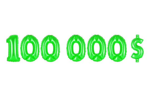 Cien mil dólares, color verde —  Fotos de Stock