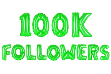 yüz bin takipçileri, yeşil renk
