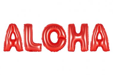 Hawaii, Aloha, kırmızı renk