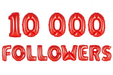 on bin takipçileri, kırmızı renk