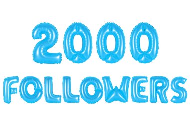 iki bin takipçileri, mavi renk