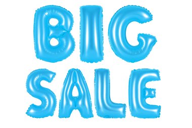 büyük satış, mavi renk