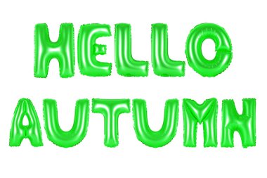 Merhaba sonbahar, yeşil renk