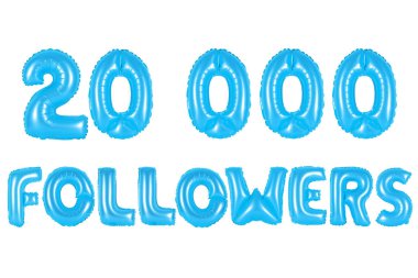 Yirmi bin takipçileri, mavi renk