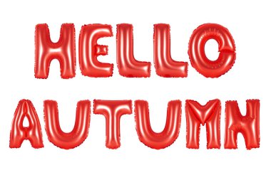 Merhaba sonbahar, kırmızı renk