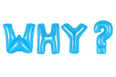 Neden, soru, mavi renk