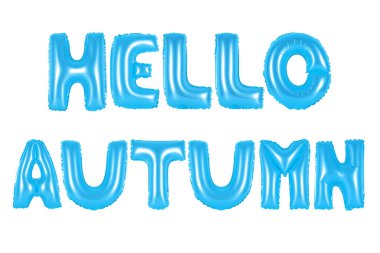 Merhaba sonbahar, mavi renk