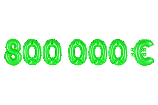 Åtta hundra tusen euro, grön färg — Stockfoto