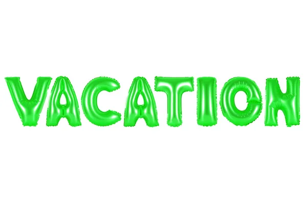 Vacation, green color — Stock Photo, Image