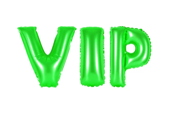 VIP, πολύ σημαντικό πρόσωπο, πράσινο χρώμα — Φωτογραφία Αρχείου