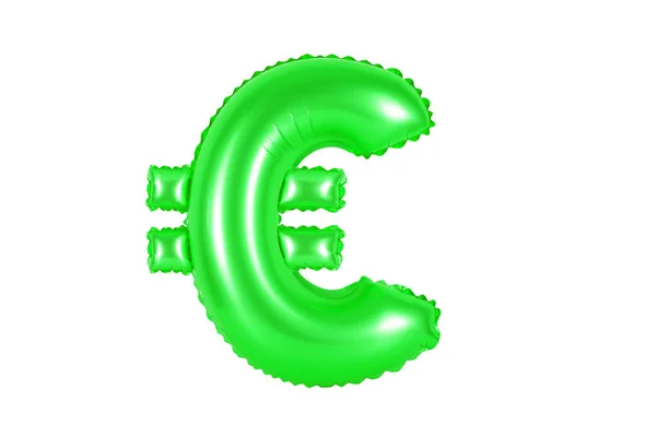 Euro teken, groene kleur — Stockfoto