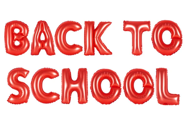 Zpátky do školy, červená barva — Stock fotografie