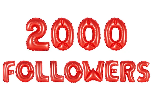 iki bin takipçileri, kırmızı renk