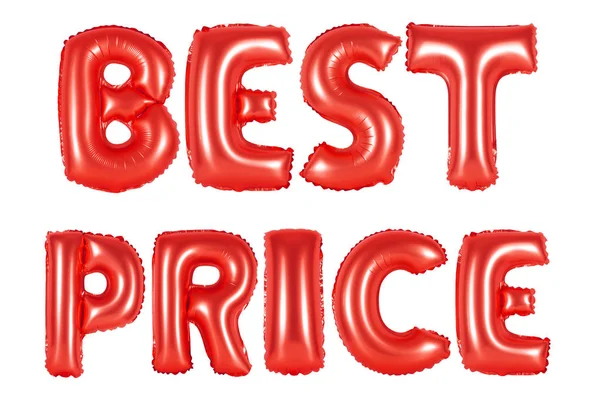 Nejlepší cena, červená barva — Stock fotografie