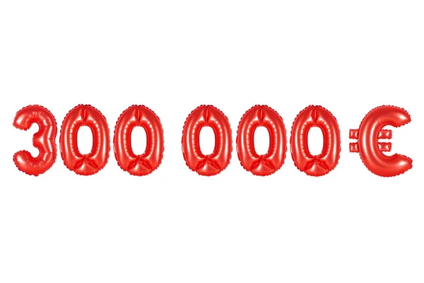 Dreihunderttausend Euro, rote Farbe — Stockfoto