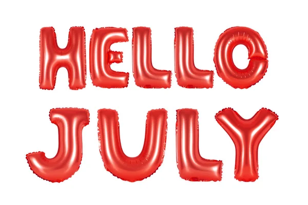 Witam lipca, czerwony kolor — Zdjęcie stockowe