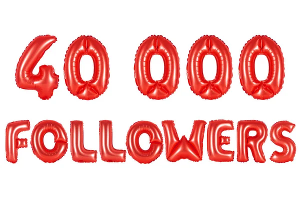 Kırk bin takipçileri, kırmızı renk