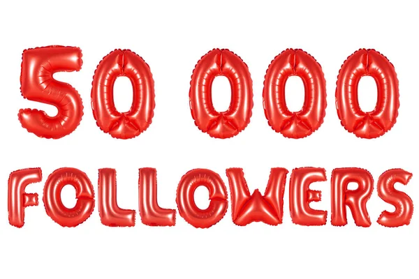 elli bin takipçileri, kırmızı renk