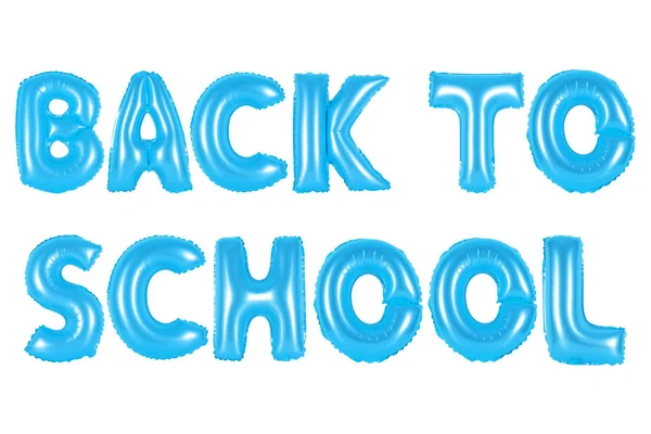 Zurück zur Schule, blaue Farbe — Stockfoto
