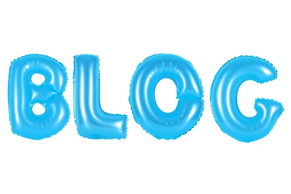 Blog, blaue Farbe — Stockfoto