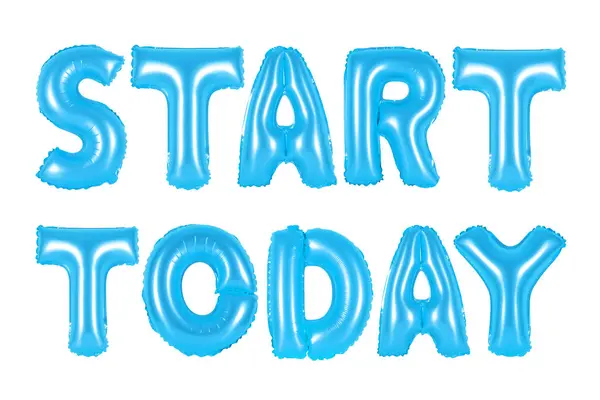 Start vandaag, blauwe kleur — Stockfoto
