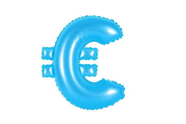 Euro znak, niebieski kolor — Zdjęcie stockowe