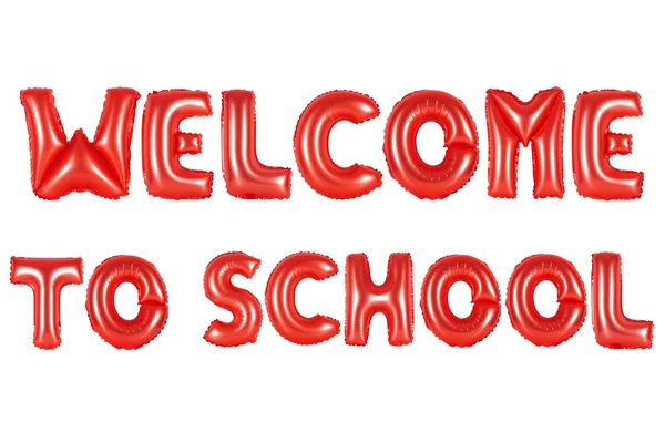 Welcome to school, red color — Stock Photo, Image