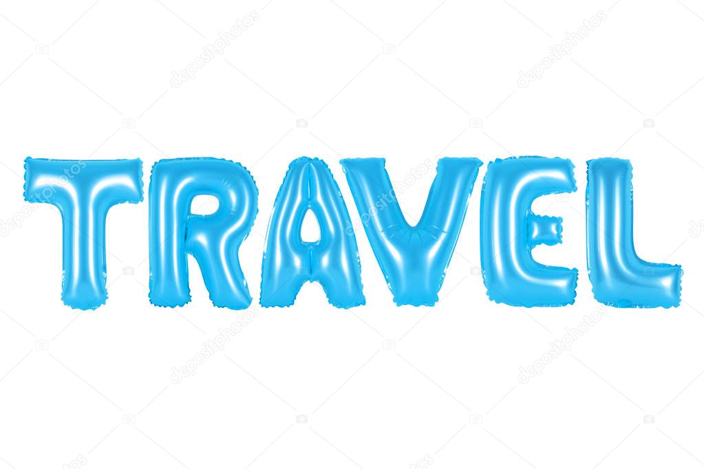 Travel, blue color