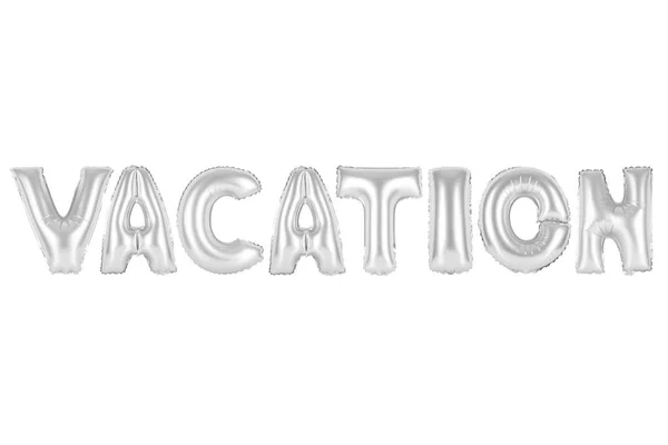 Vacation, chrome (grey) color — Stock Photo, Image