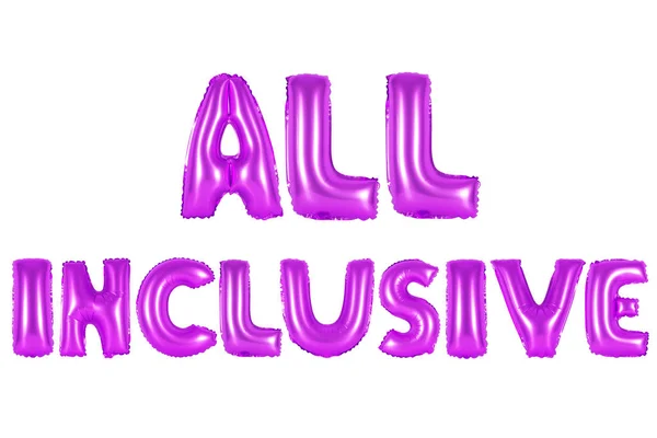 All inclusive, paarse kleur — Stockfoto