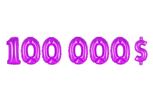 Cien mil dólares, color púrpura — Foto de Stock
