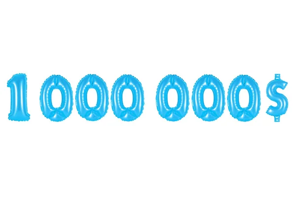 Un millón de dólares, color azul — Foto de Stock