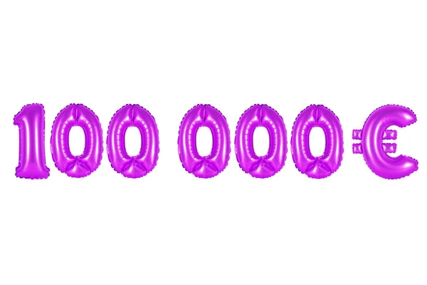 Cien mil euros, color púrpura — Foto de Stock