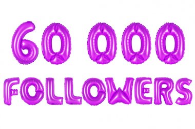 Altmış bin takipçileri, mor renk