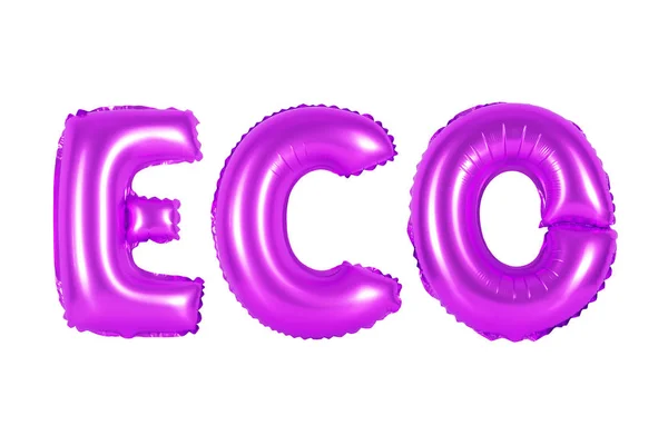 Eco, ecologia, colore viola — Foto Stock